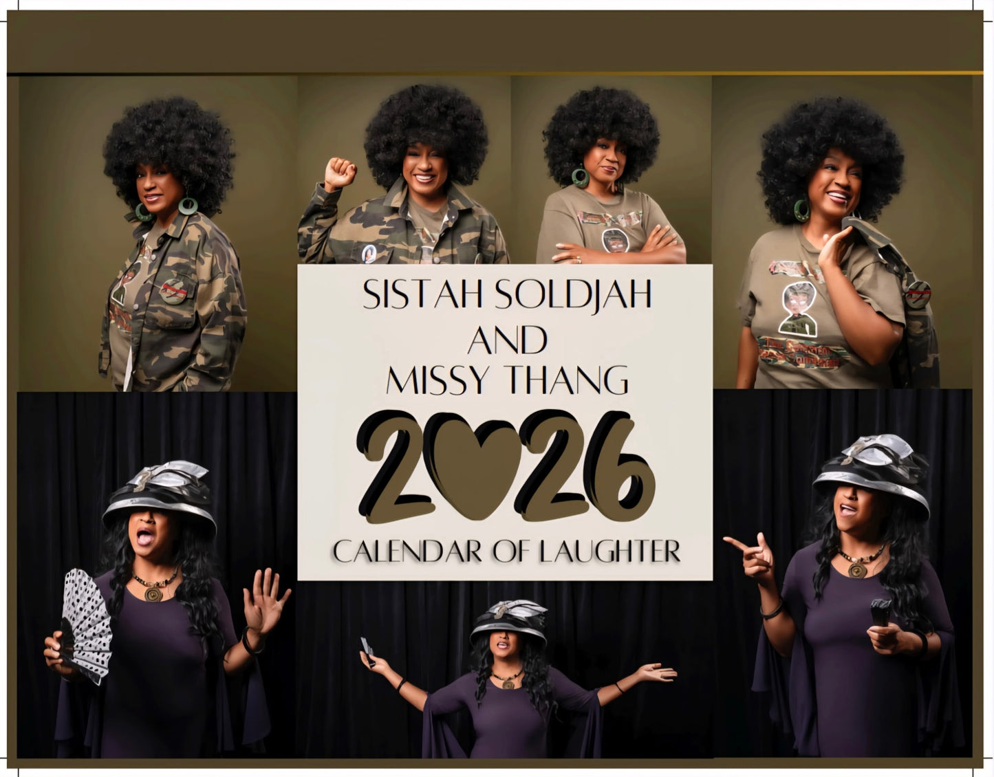 Sistah & Missy “2026 Calendar of Laughter" (Wall Calendar)